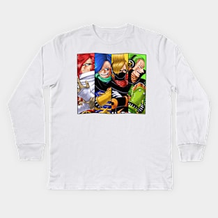 Four Brother Vinsmoke - Germa 66 Kids Long Sleeve T-Shirt